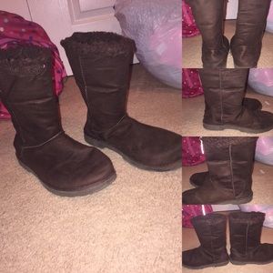 So - Brown Fuzzy Boots